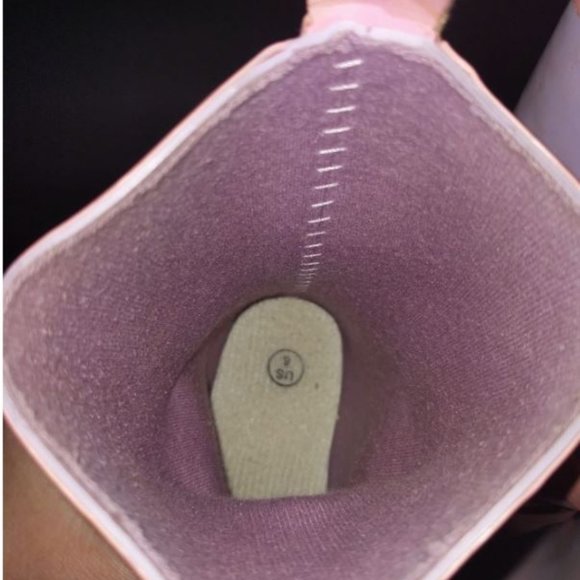 KIDORABLE PINK BALLET SLIPPER RAINBOOTS RAIN BOOTS TODDLER GIRLS ROSES SIZE 5 - Picture 7 of 7